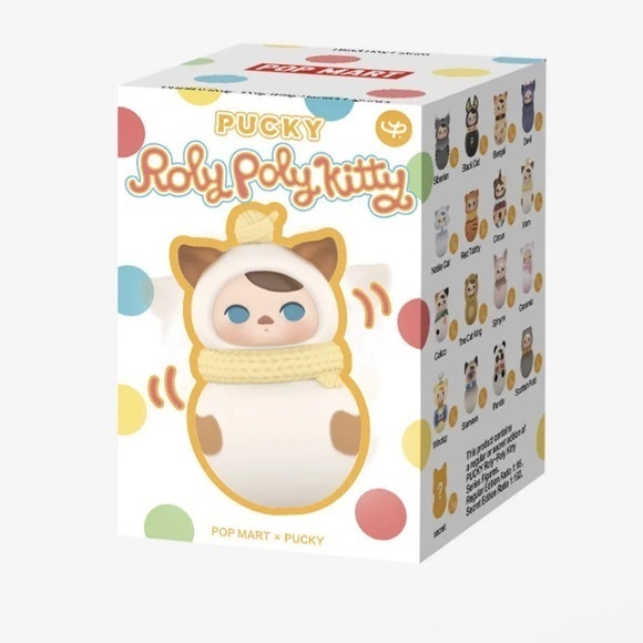 POP MART Other - Pop Mart PUCKY Roly-Poly Kitty Series Figures